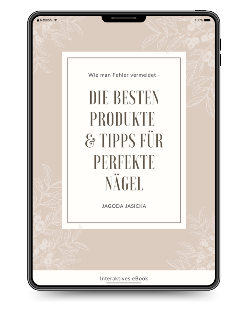 Cover meines E-Books über Nageldesign – der perfekte Leitfaden für Einsteiger.