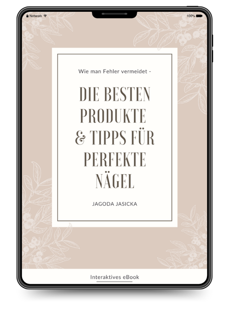 Cover meines E-Books über Nageldesign – der perfekte Leitfaden für Einsteiger.